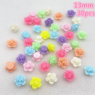 Jauna daudzkrāsu akrila krelles, šarms, lācītis, DIY rokassprādzes kaklarota