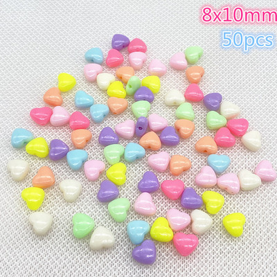 Jauna daudzkrāsu akrila krelles, šarms, lācītis, DIY rokassprādzes kaklarota