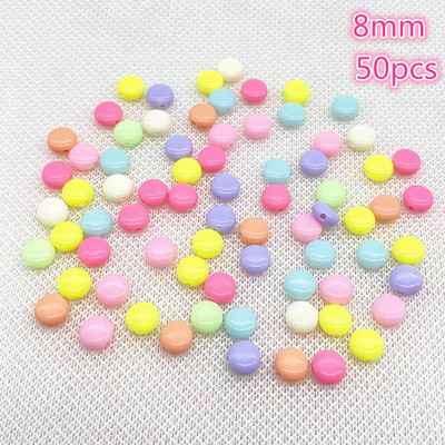 Jauna daudzkrāsu akrila krelles, šarms, lācītis, DIY rokassprādzes kaklarota