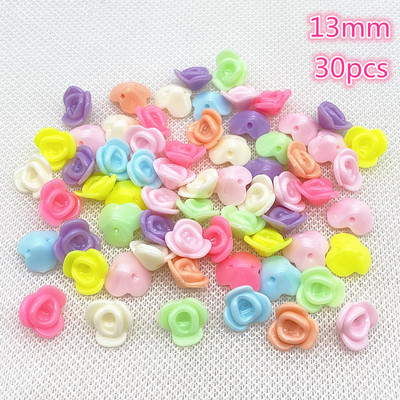 Jauna daudzkrāsu akrila krelles, šarms, lācītis, DIY rokassprādzes kaklarota