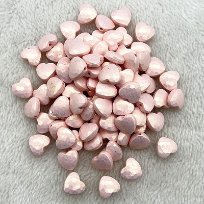 JAUNUMS 30-120gab 11mm Krāsainas Sirds formas Akrils Brīvas starplikas krelles Juvelierizstrādājumu izgatavošanai DIY ar rokām darināti apģērbu aksesuāri