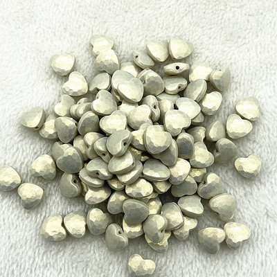 JAUNUMS 30-120gab 11mm Krāsainas Sirds formas Akrils Brīvas starplikas krelles Juvelierizstrādājumu izgatavošanai DIY ar rokām darināti apģērbu aksesuāri