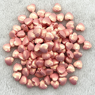 JAUNUMS 30-120gab 11mm Krāsainas Sirds formas Akrils Brīvas starplikas krelles Juvelierizstrādājumu izgatavošanai DIY ar rokām darināti apģērbu aksesuāri