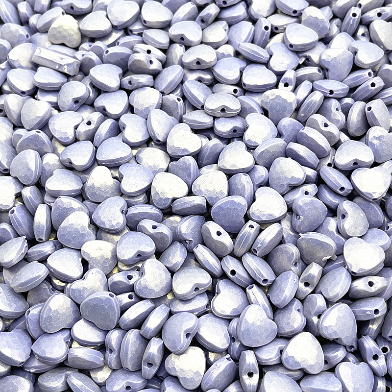 JAUNUMS 30-120gab 11mm Krāsainas Sirds formas Akrils Brīvas starplikas krelles Juvelierizstrādājumu izgatavošanai DIY ar rokām darināti apģērbu aksesuāri