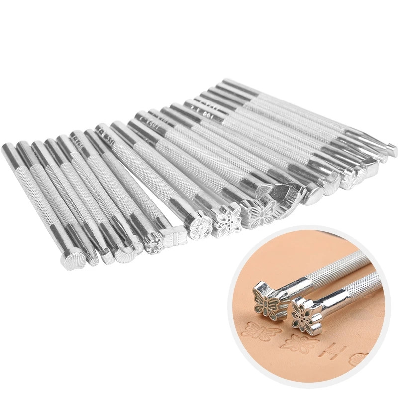 MIUSIE 1Gb ādas apdrukas rīks sakausējums grebums izgatavošana amatniecības perforators zīmogi skulptūra drukāts DIY metāla ādas darba sēdeklis