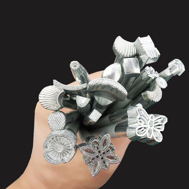 MIUSIE 1Gb ādas apdrukas rīks sakausējums grebums izgatavošana amatniecības perforators zīmogi skulptūra drukāts DIY metāla ādas darba sēdeklis