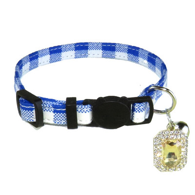 Kaķa kaklasiksna ar regulējamu kucēnu apdruku kaklarota ar zvaniņu mazam sunim un kaķēnam āra pastaigām, mājdzīvnieku apkakles piederumi pret nozaudēšanu