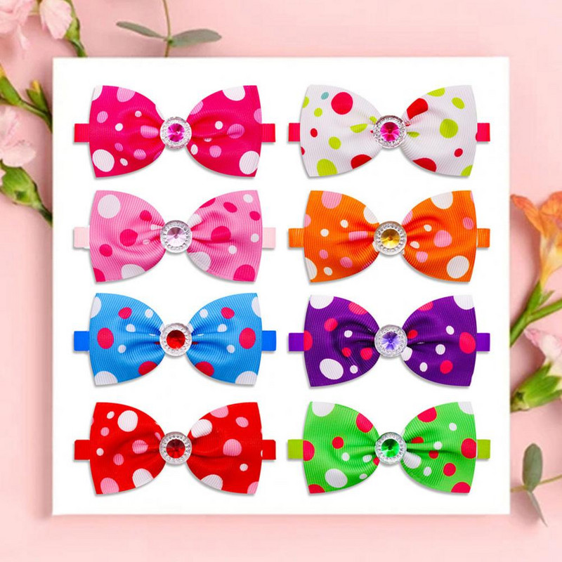 5gab. Modes kaķa kakla siksna, ērta sprādzes dizaina suņu kakla siksna Polka dot raksta mājdzīvnieku suns kaķis kaķa kakla siksna