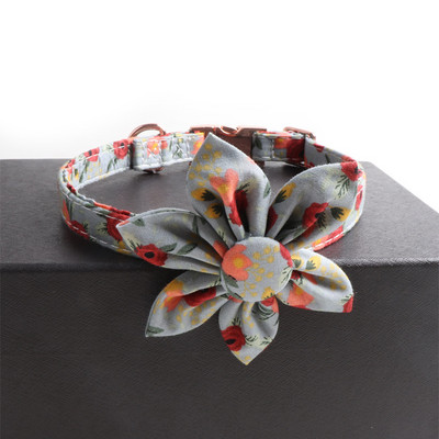 Mīksta suņu kaklasiksnas kaklarota ar saulespuķu dizainu maziem suņiem, čivavas jorkijas meitene, regulējama roku darbs