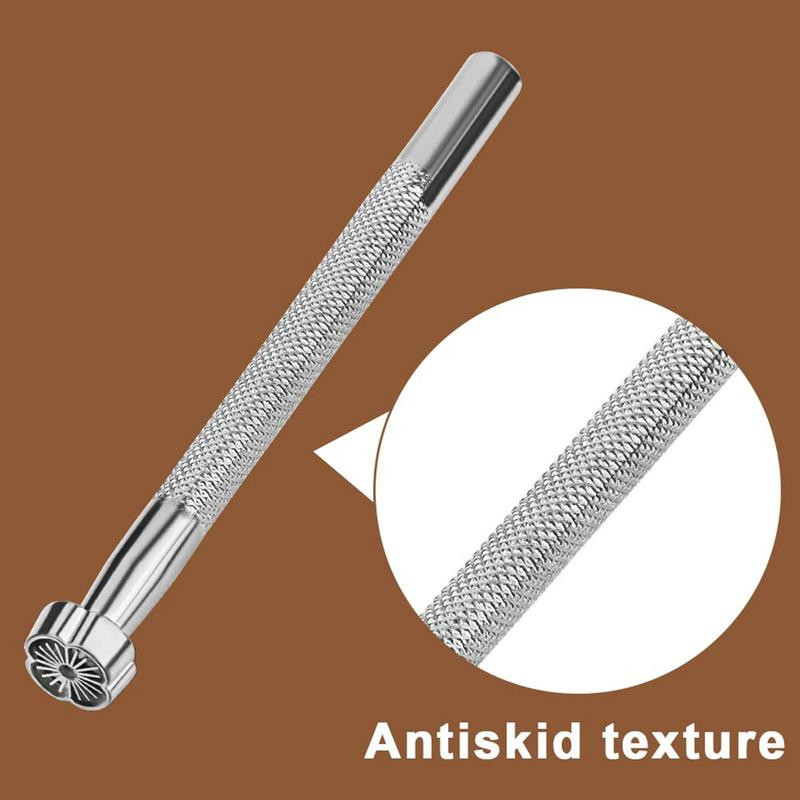 Nahast tembeldamistööriistad Nelja kroonlehega päevalille- või liblikakujuline meisterdamine nikerdamiseks nahast käsitöötööriistad algajatele ja professionaalidele