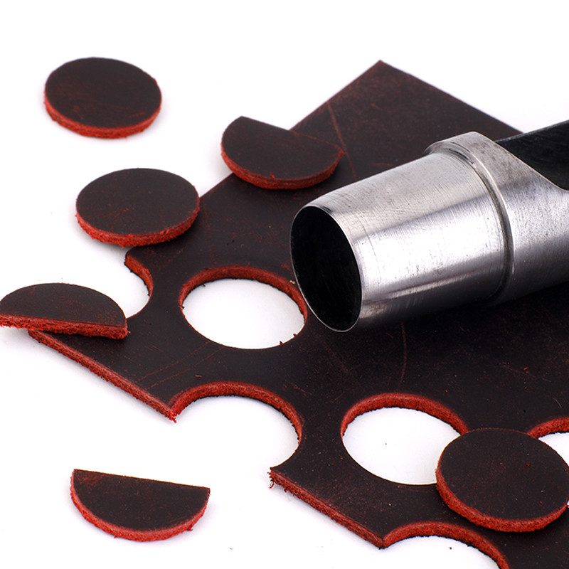 1 gab SPC caurumu caurumošanas sakausējuma instruments tērauda dobās perforators jostas Craft apaļais perforators ādas amatniecības instrumenti 15 izmēra izvēlei
