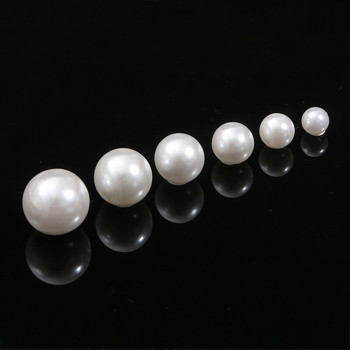 2-18 mm бели мъниста с кръгла форма, ABS имитация на перли, ръчно изработени, направи си сам облекло, шиене на свободни мъниста