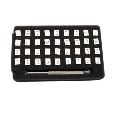 DIY Craft Štancanje Alat za ispis od čvrstog metala 36 komada abecede brojeva set kožnih markica za rezanje alat za bušenje