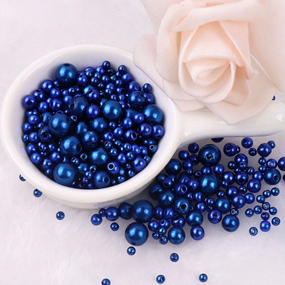 150–200 gab/iepakojumā jaukta izmēra pērļu imitācija 3–8 mm krāsainas pērles ar apaļu caurumu akrila imitācijas pērle, DIY rotaslietu izgatavošana