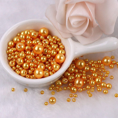 150–200 gab/iepakojumā jaukta izmēra pērļu imitācija 3–8 mm krāsainas pērles ar apaļu caurumu akrila imitācijas pērle, DIY rotaslietu izgatavošana