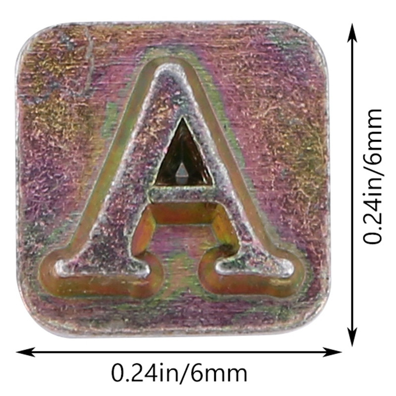 26 τμχ Ατσάλινες γραμματόσημα αλφάβητου Σετ μπουνιέρες για δερμάτινες σφραγίδες χειροτεχνίας Εργαλεία 26 Αγγλικά γράμματα Σετ μεταλλικών γραμματοσήμων Leathercraft