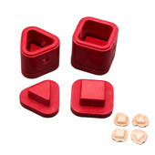 1 gab Ādas 3D štancēšanas veidne ar rokām darināta ādas izstrādājumu DIY instrumentu veidošanas sveķu ādas štancēšanas veidne