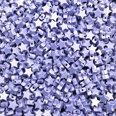 Jaunas 50-200gab 10mm krāsainas piecstaru zvaigžņu akrila brīvas starplikas krelles rotaslietu izgatavošanai ar rokām darināti apģērbu aksesuāri