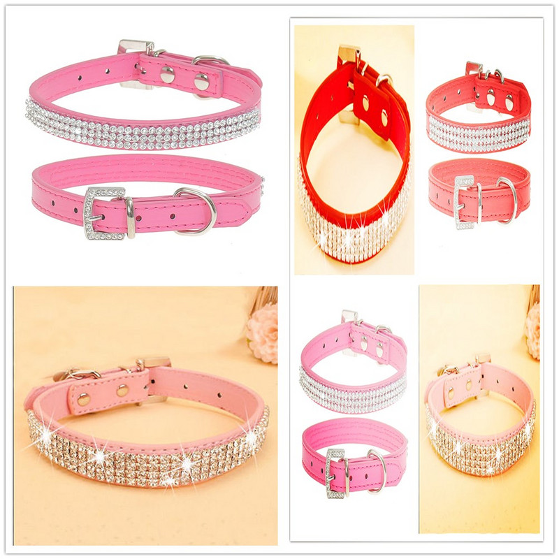 Modes mājdzīvnieku Rhinestone apkakle, nodilumizturīga, regulējama, mīksta, spīdīga ikdienas ērta kaklasiksna