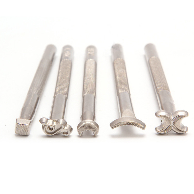 1GAB DIY roku darbs ādas apdrukas rīks Cinka sakausējuma augu miecētas ādas griešanas drukas grebšanas seglu izgatavošanas rīks