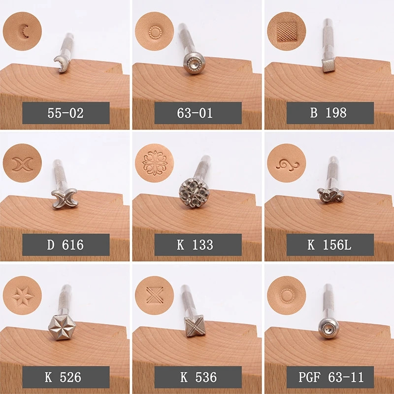 1GAB DIY roku darbs ādas apdrukas rīks Cinka sakausējuma augu miecētas ādas griešanas drukas grebšanas seglu izgatavošanas rīks