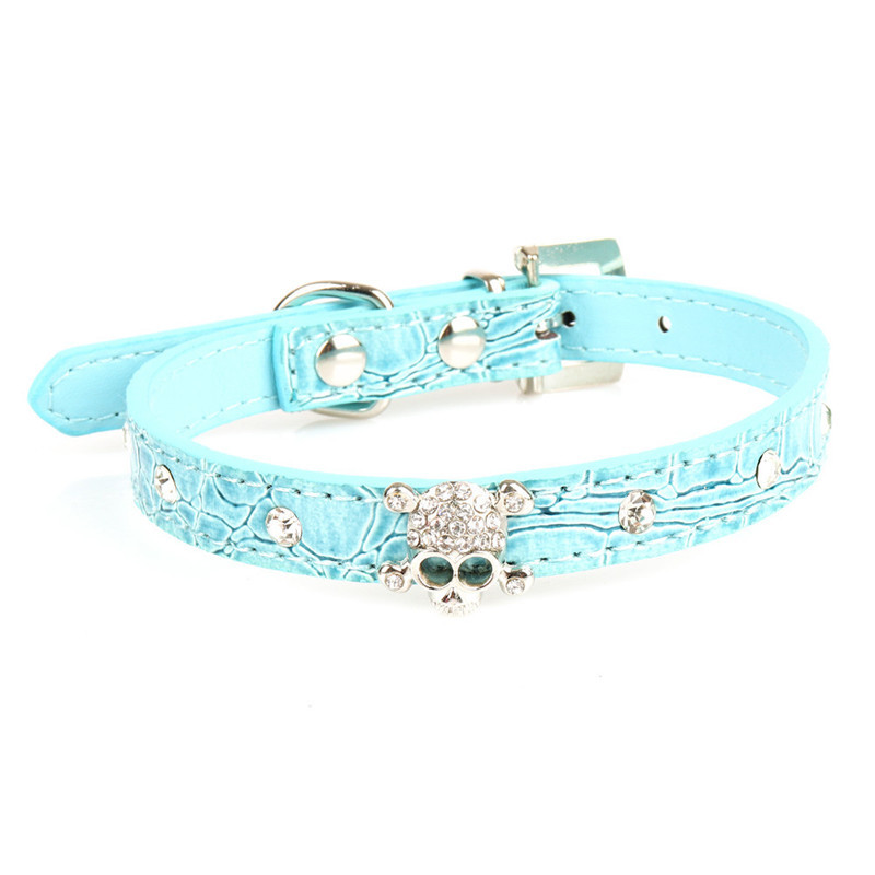 Jauka suņu kaklasiksna mājdzīvnieku piederumi PU ādas kauls mājdzīvnieku kaklarotas aksesuāri mājdzīvnieku piegādes suņu kaklasiksna mazam vidējam sunim