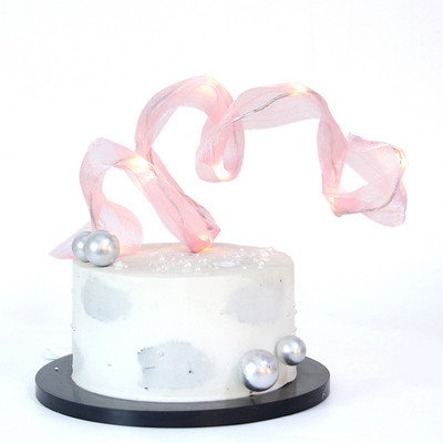 Saderināšanās kūkas dekorēšana Līgavaiņa līgavas kūkas virsma Akrila zelta kāzu ballīšu kūku pildītāji Gaismas straumes DIY Cepšana