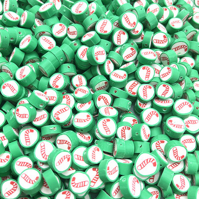 30 τμχ/παρτίδα 10 χιλιοστά Καρδιά/Φρούτα/Λουλούδια Χάντρες Πολυμερικός Πηλός Χαλαρές Χάντρες για Κατασκευή κοσμημάτων Αξεσουάρ χειροποίητων βραχιολιών DIY