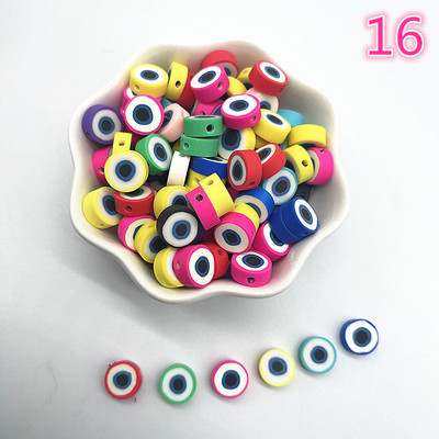 30 τμχ/παρτίδα 10 χιλιοστά Καρδιά/Φρούτα/Λουλούδια Χάντρες Πολυμερικός Πηλός Χαλαρές Χάντρες για Κατασκευή κοσμημάτων Αξεσουάρ χειροποίητων βραχιολιών DIY