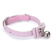 Regulējama mājdzīvnieku suns jauka kaklasiksna ar zvaniņiem kaķa kucēns čivavas kaklasiksnas drošības elastīgas mīkstas kaklarota mājdzīvniekiem kaķu aksesuāri