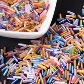 300gab 2x7mm jauktas vairāku krāsu krelles cilindriskas stikla krelles modes rotaslietas izgatavošanai rokassprādzes auskaru kaklarotas aksesuāri