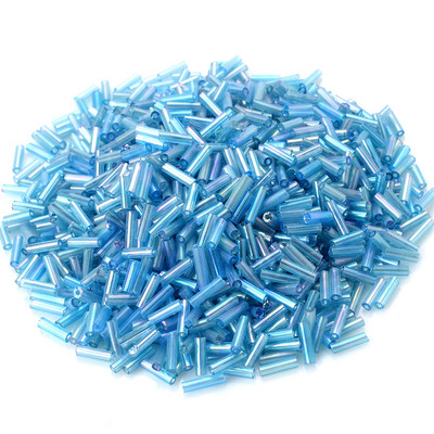 300gab 2x7mm jauktas vairāku krāsu krelles cilindriskas stikla krelles modes rotaslietas izgatavošanai rokassprādzes auskaru kaklarotas aksesuāri