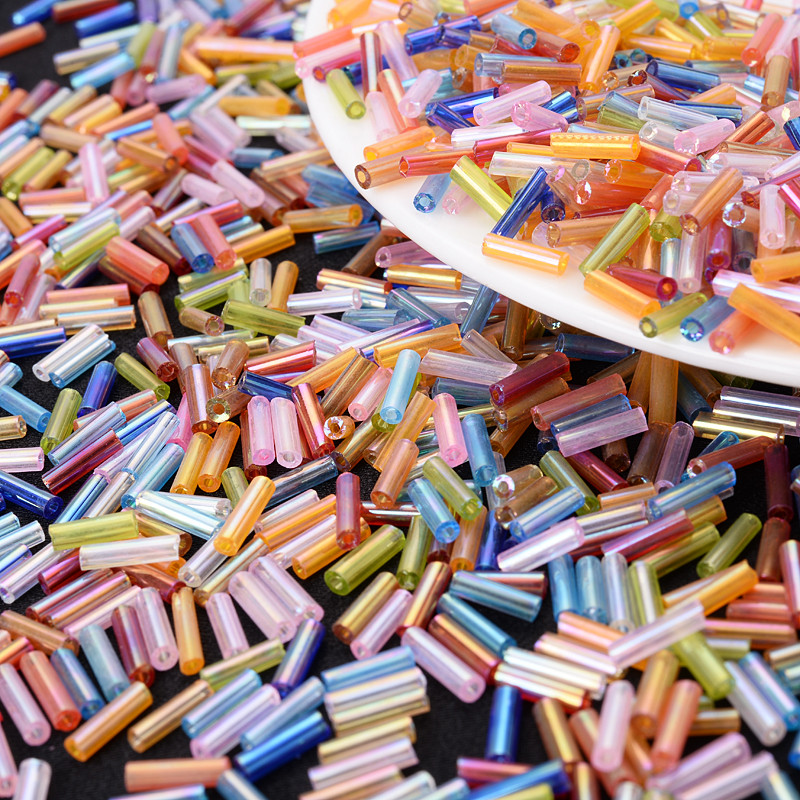 300gab 2x7mm jauktas vairāku krāsu krelles cilindriskas stikla krelles modes rotaslietas izgatavošanai rokassprādzes auskaru kaklarotas aksesuāri