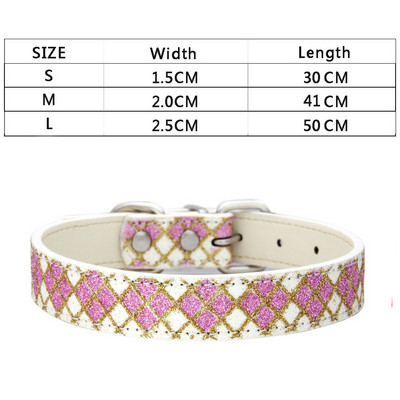 Kvēlojoša ādas kaklasiksna maziem lieliem mājdzīvnieku kaķiem Mirdzoša kaklarota Regulējama kaklasiksna, košļājamā siksna kucēnu mājdzīvnieku produktiem MP0062