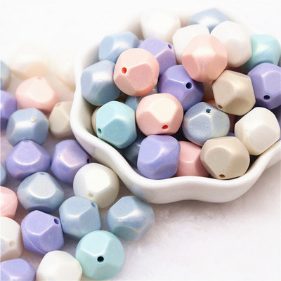 Mazumtirdzniecība DIY krelles Zvaigžņu sirds apaļas ovālas pērļu krelles ar caurumu ABS akrila krelles ar rokām darinātas rotaslietas krelles amatniecības piederumi 10g