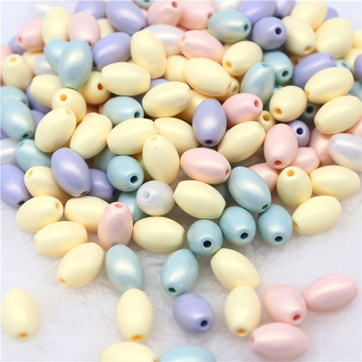 Mazumtirdzniecība DIY krelles Zvaigžņu sirds apaļas ovālas pērļu krelles ar caurumu ABS akrila krelles ar rokām darinātas rotaslietas krelles amatniecības piederumi 10g