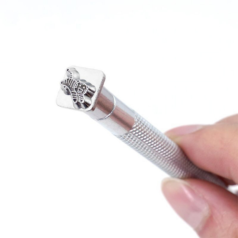 12 gab. Dažādas formas zīmogu perforatoru komplekts Kirsite presēšanas perforatoru komplekti DIY amatniecības drukas rīki, profesionāli ādas apstrādei