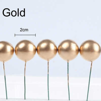 10 gab. Bumbiņu kūku pildītājs Dzimšanas dienas ballīšu piederumi Dekorācijas bērniem Pieaugušo kūkas dekors Zelta zils Rozā kūku kūciņu pildījums