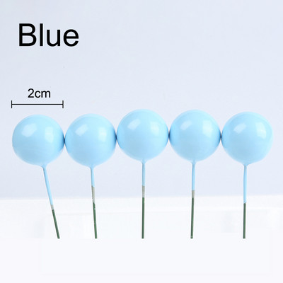 10 gab. Bumbiņu kūku pildītājs Dzimšanas dienas ballīšu piederumi Dekorācijas bērniem Pieaugušo kūkas dekors Zelta zils Rozā kūku kūciņu pildījums