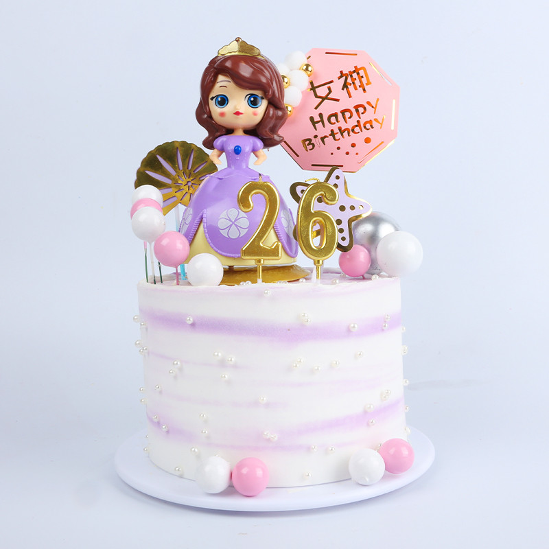 10 gab. Bumbiņu kūku pildītājs Dzimšanas dienas ballīšu piederumi Dekorācijas bērniem Pieaugušo kūkas dekors Zelta zils Rozā kūku kūciņu pildījums