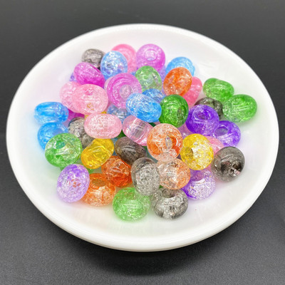 20gab 15x9mm jaukšanas krāsa Liels caurums akrila krelles vaļīgas starplikas sliekšņa aplis krelles kaklarota rokassprādze kulonu rotaslietas izgatavošana #Ro