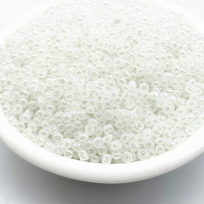 Νέες 15g/παρτίδα 3mm Κρέμα Χάντρες Charm Τσέχικα Γυάλινα Σπόροι Χάντρες DIY Βραχιόλι Κολιέ Χάντρες για κατασκευή κοσμημάτων