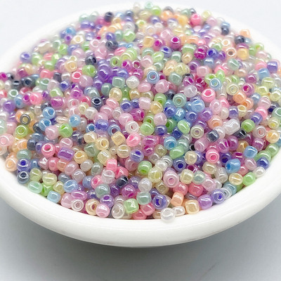 Νέες 15g/παρτίδα 3mm Κρέμα Χάντρες Charm Τσέχικα Γυάλινα Σπόροι Χάντρες DIY Βραχιόλι Κολιέ Χάντρες για κατασκευή κοσμημάτων