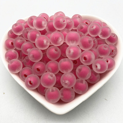 Jaunas 8mm.10mm 12mm caurspīdīgas iekšējās krāsas akrila krelles, brīvas starplikas krelles rotaslietu izgatavošanai, DIY apģērbu aksesuāri