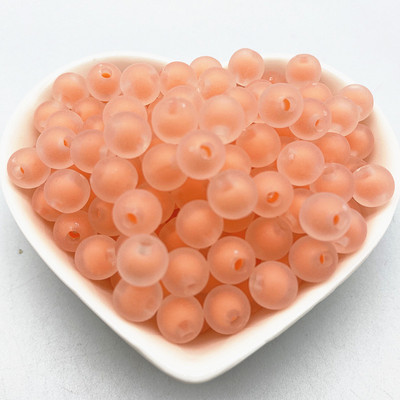 Jaunas 8mm.10mm 12mm caurspīdīgas iekšējās krāsas akrila krelles, brīvas starplikas krelles rotaslietu izgatavošanai, DIY apģērbu aksesuāri