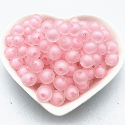 Jaunas 8mm.10mm 12mm caurspīdīgas iekšējās krāsas akrila krelles, brīvas starplikas krelles rotaslietu izgatavošanai, DIY apģērbu aksesuāri