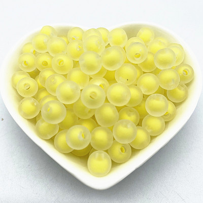 Jaunas 8mm.10mm 12mm caurspīdīgas iekšējās krāsas akrila krelles, brīvas starplikas krelles rotaslietu izgatavošanai, DIY apģērbu aksesuāri