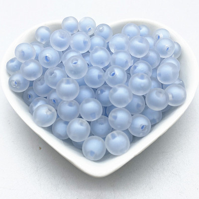 Jaunas 8mm.10mm 12mm caurspīdīgas iekšējās krāsas akrila krelles, brīvas starplikas krelles rotaslietu izgatavošanai, DIY apģērbu aksesuāri