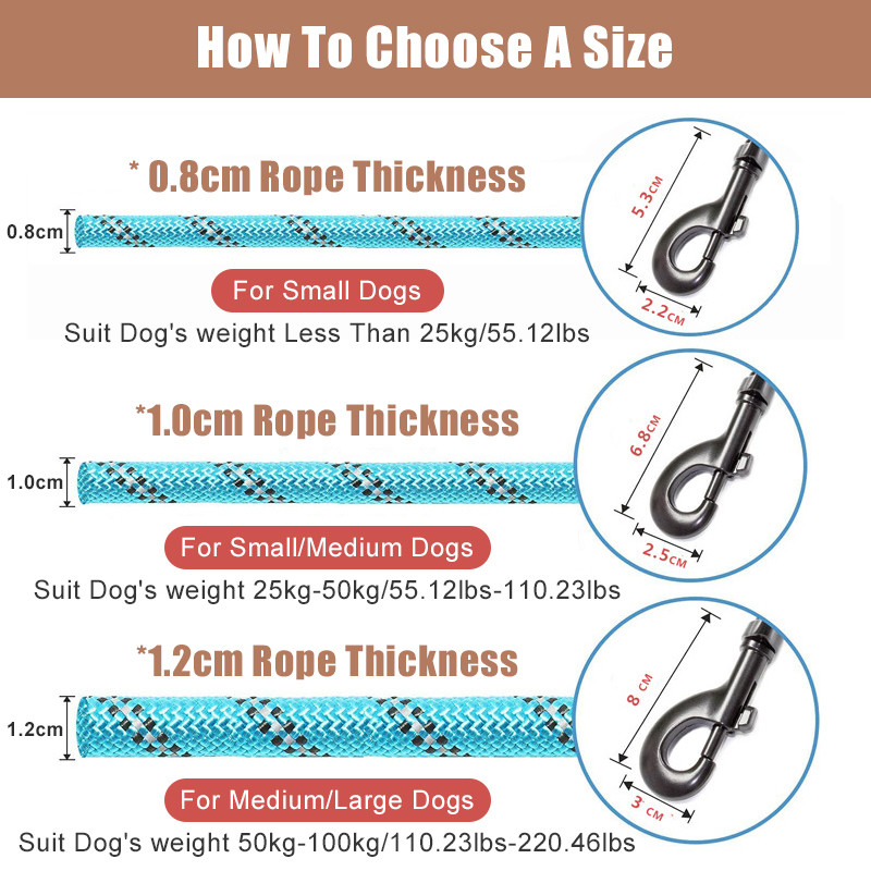 Suņu siksna Atstarojoša Spēcīga neilona siksna Apmācība Drošība Suņu pavadas Virves Labradors Franču buldogs Iejūga pavadas 150/200/300cm