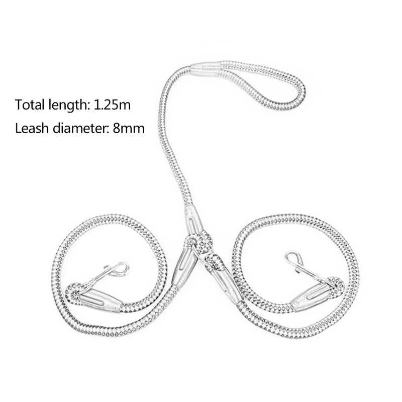 Spēcīga neilona lente, dubultā suņu pavada, viena vilkšana, pīts mudžeklis pastaigu apmācībai, regulējama izmēra mājdzīvnieka drošības vilces virve